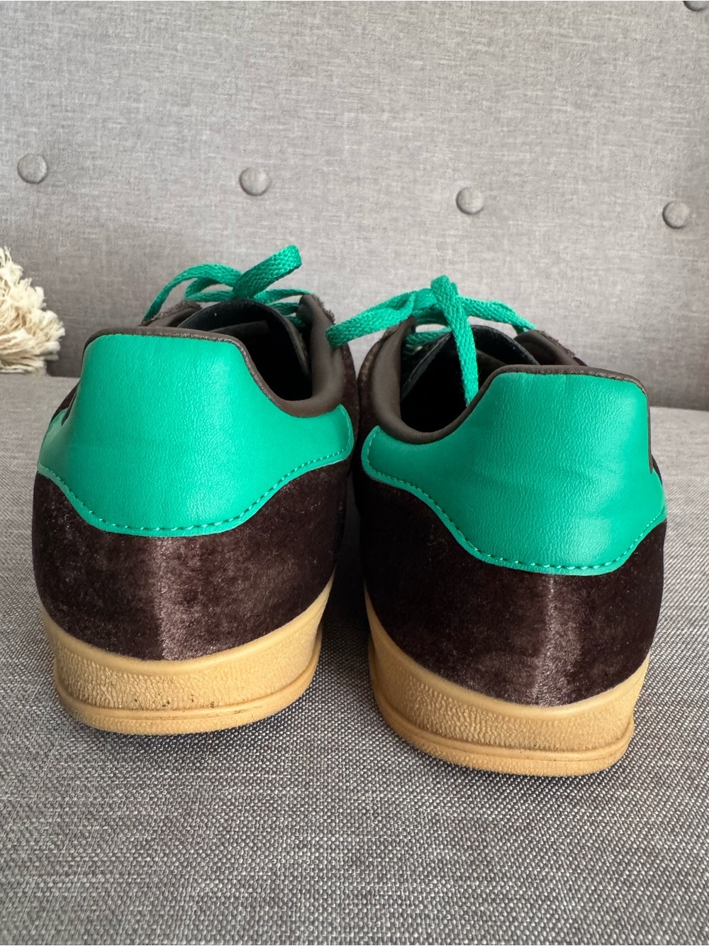 Adidas Originals Gazelle Indoor
Brown Pink Green Sneakers - Picture 5 of 11